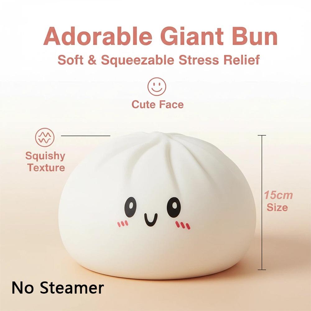 New Soft Steamed Bun Squishy Pinch Le Fidget With Steamer Box Stress Relief Sensory Ball Squishy For