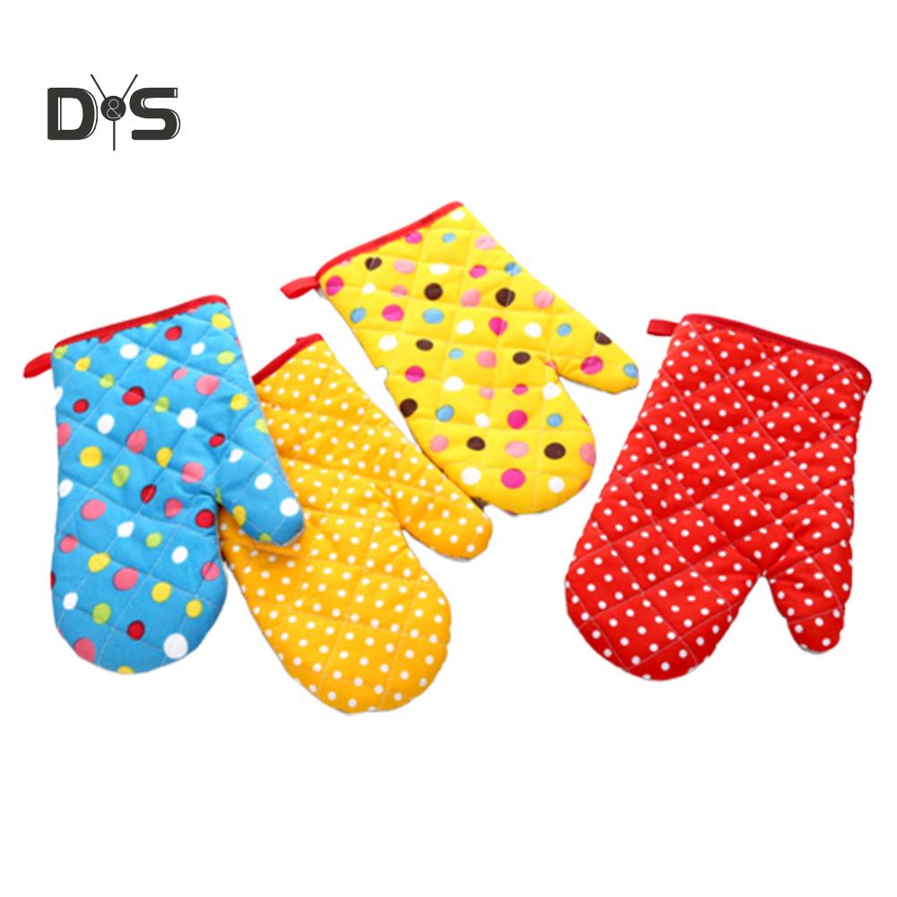 Decorations Home Thermal Insulated Heat Resistant Oven Mitt Thickened Glove Kitchen Bake Tool