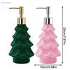 Christmas Tree Shaped Soap Dispenser - Liquid Hand Soap Bottle For Bathroom/Kitchen,Festive Decorative Lotion Pump (Green/Pink)