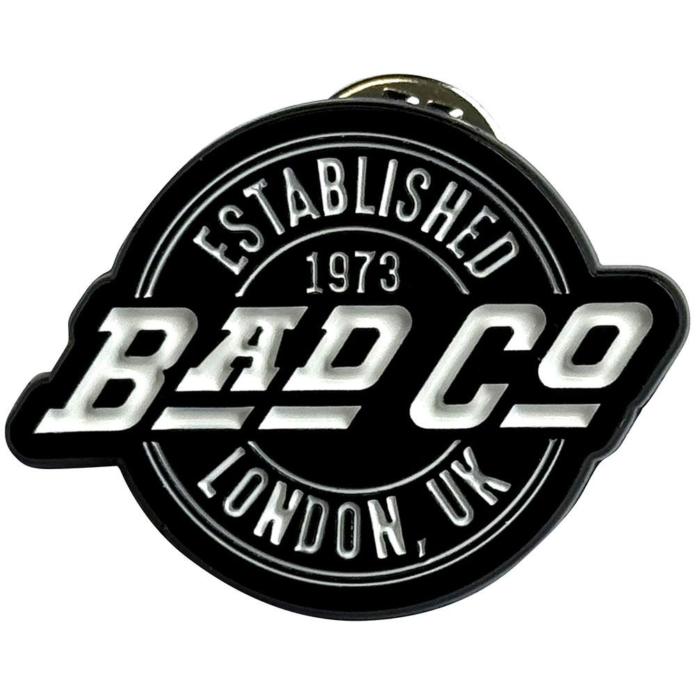 Bad Company Est 1973 Pin Circle Logo Badge