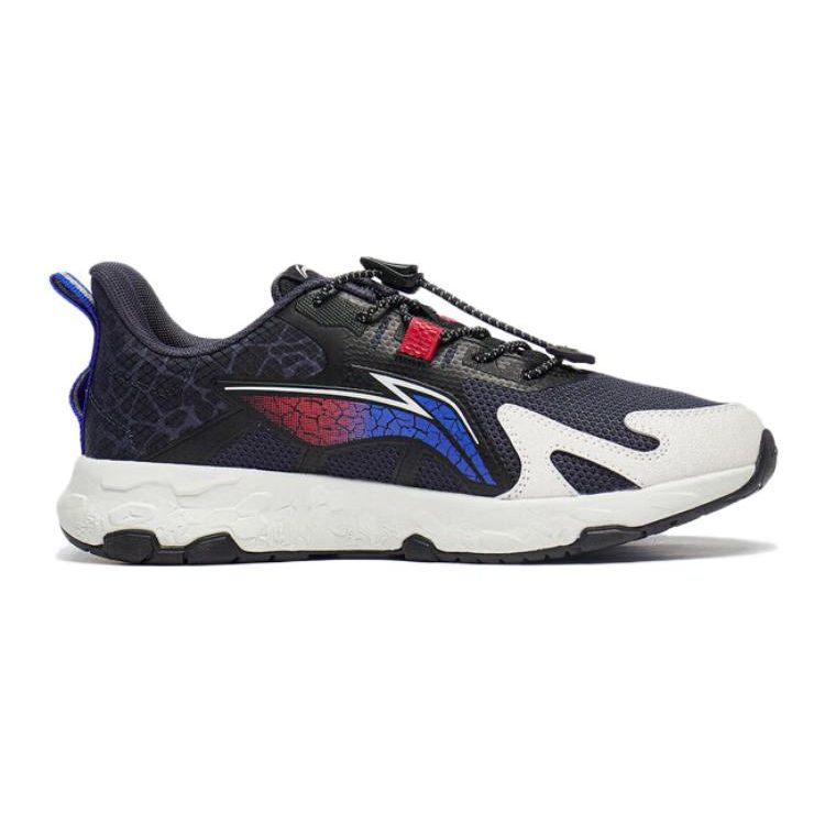 Li Ning Kids Zhixing Lite 2.0 Comfortable Durable Non-Slip Low-Top Running Shoes Kids sneaker Black YKFT056-7