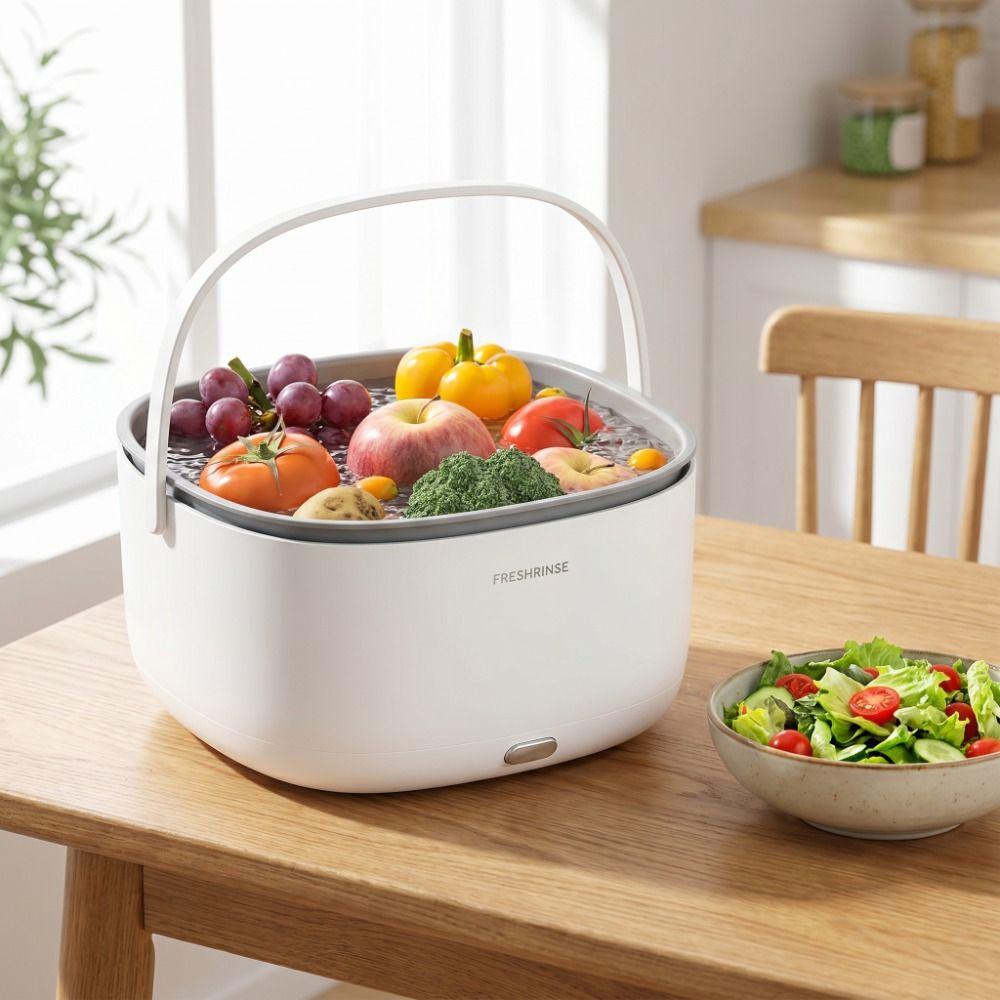 With Handle Ultrasonic Fruit Washing Machine Durable Electric Food Purifier Fruit Cleaning