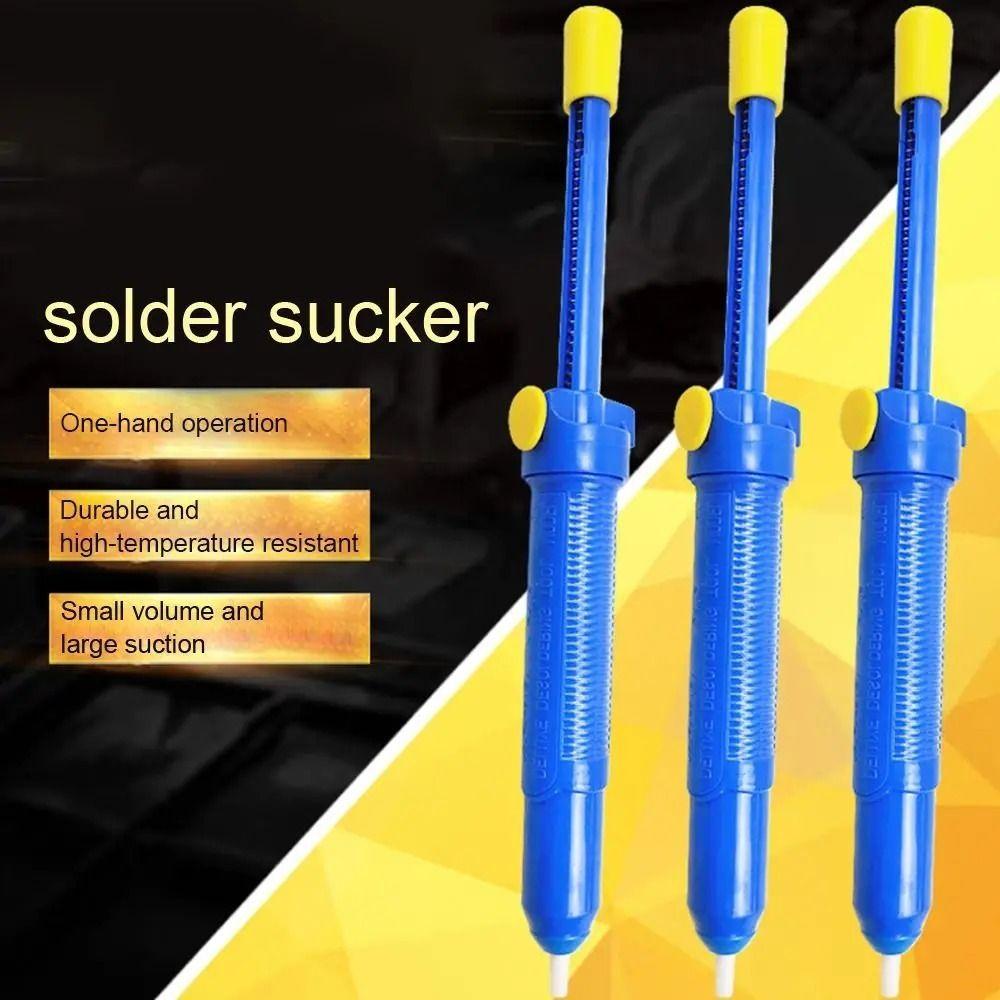 2Pcs Ergonomic Solder Sucker Strong Suction Power Manual Solder Extractor  Welding Hand Tool