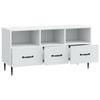 TV Stand with Drawers White 102 X 34.5 X 50 Cm Engineered Wood