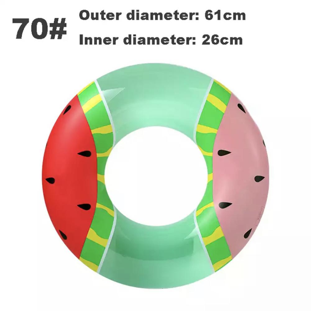Watermelon Shaped Swimming  Ring With Handle Thickened Portable Underarm Swimmingring