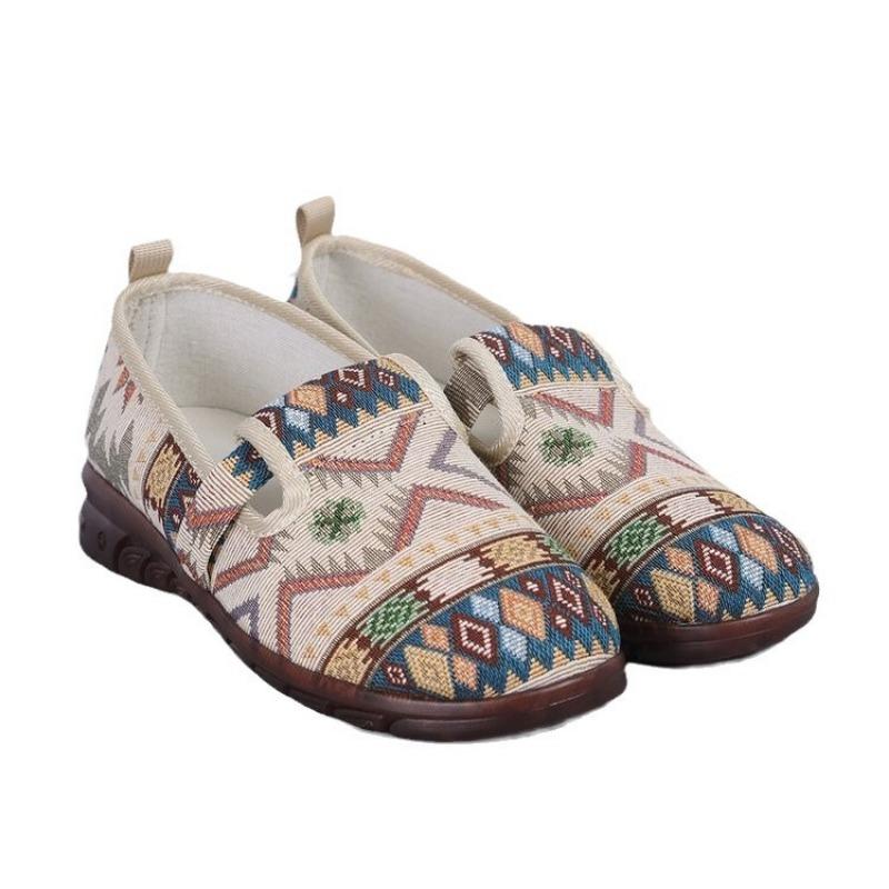 Spring and autumn shoes new single shoes canvas shoes casual women's shoes comfortable non-slip fisherman shoes one pedal beef tendon sole