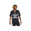 Adidas Originals X Jeremy Scott Skull Logo Printed Short Sleeve Football Jersey Unisex Jersey Black IA0099