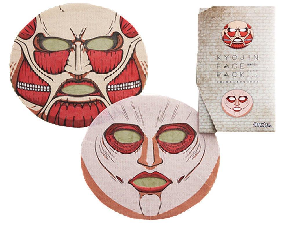 Isshindo Honpo Маска для лица «Атака титанов» (Колоссальный Титан и Женская особь Титана)