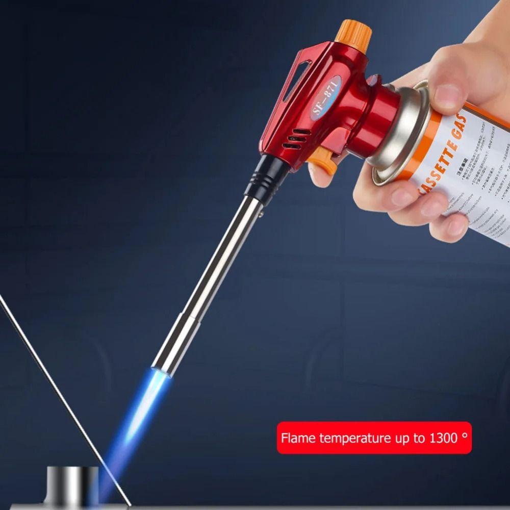Portable Fire Burner Fuel Torch Adjustable Portable Flamethrower Butane Burner Flamethrower  BBQ