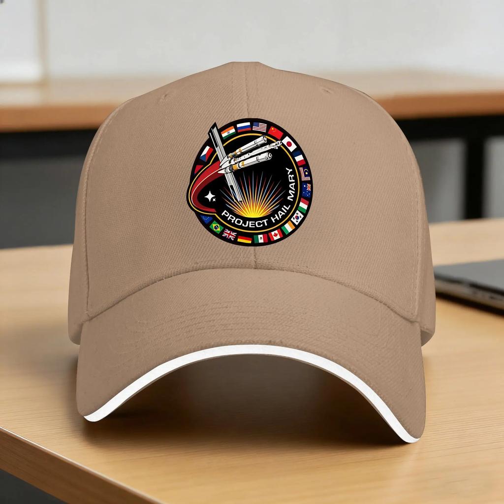 Project Hail Mary Sun Baseball Cap Summer Adult Mission Patch With Countries Print Trucker Hat SunProof Trendy Baseball Caps