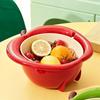 Durable PP Materials Kitchen Drainer Basket Lovely Fruit Shape Colander For Fruits Vegetables Snacks Storage And Display