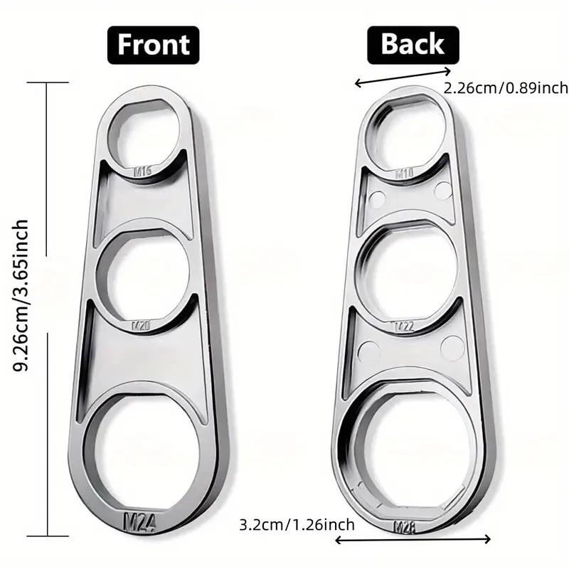 Universal Faucet Aerator Key Wrench, 6-in-1 Heavy-Duty Zinc Alloy Tool for Kitchen & Bathroom Spouts