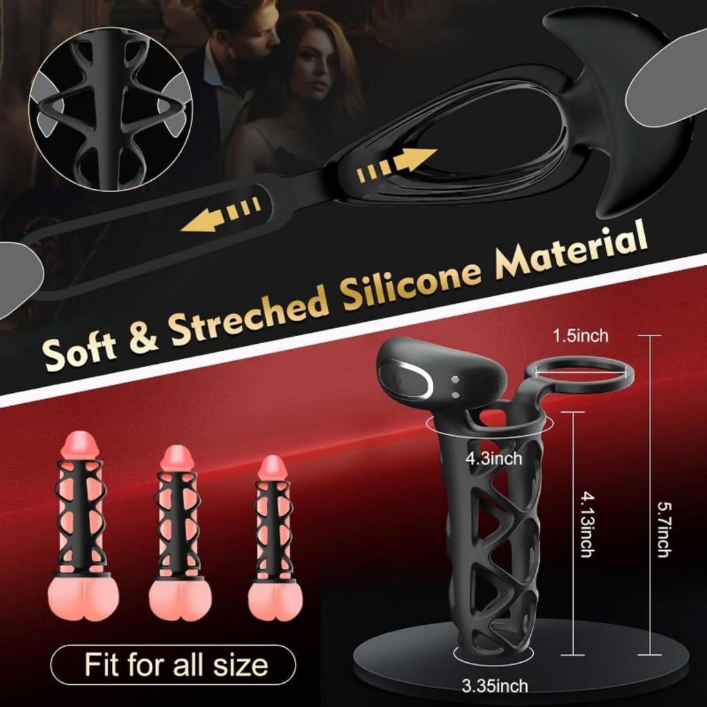 VIBRIERENDE PENISRINGE Penishüllen, Penisvibratoren für Männer, Keuschheitsgürtel für Männer, Peniskäfige, Ejakulationsverzögerungen, Penisringe, Sexspielzeug für Erwachsene