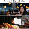 Newmowa 60 LED High Power Rechargeable Clip Fill Video Conference Light | with Front & Back Clip, Adjusted 3 Light Modes for Phone, iPhone, Android,