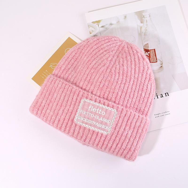 Fashion Letter Knit Hat With Warmth And Windproof Protection For Autumn Winter Fashion