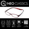 Duke Reading with Soft Glasses, Neck-Mounted, +1.5 Magnification, Neo-Classic Style, Case, Red, GLR-22-7+1.50