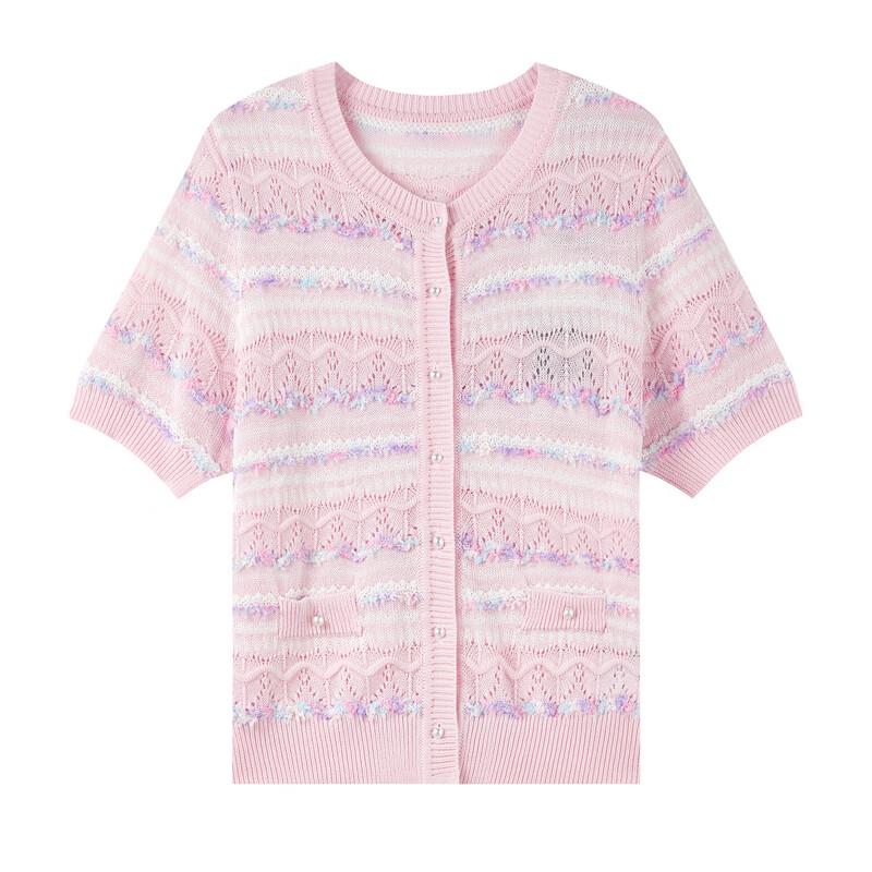 Women's Sweet Style Short Sleeve Knit Cardigan