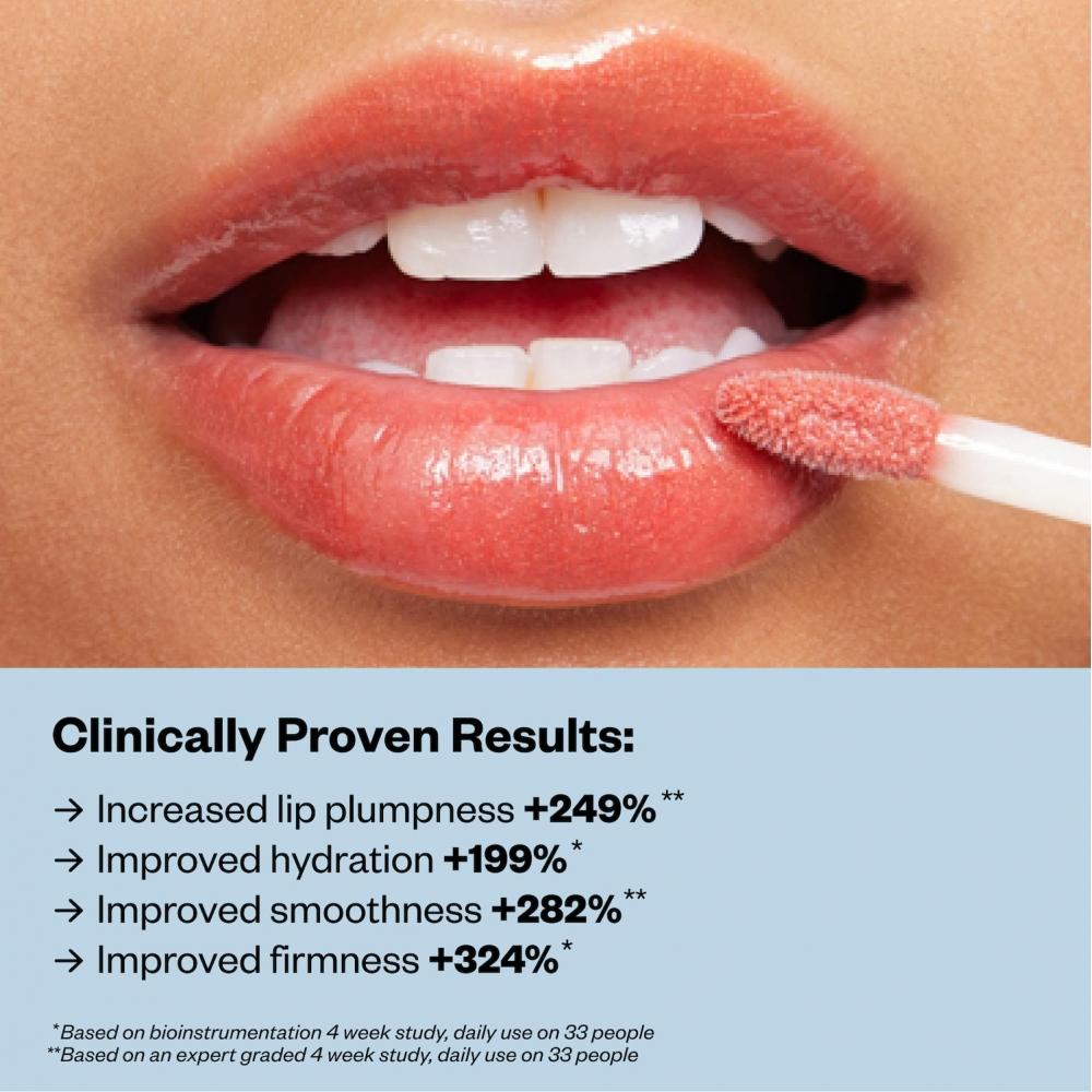 Kosas Wet Lip Oil Aufpolsternde Peptid-Lippenbehandlung Glanz .15 Unzen 4,6 ml Dip Neutral Perlmutt-Nude