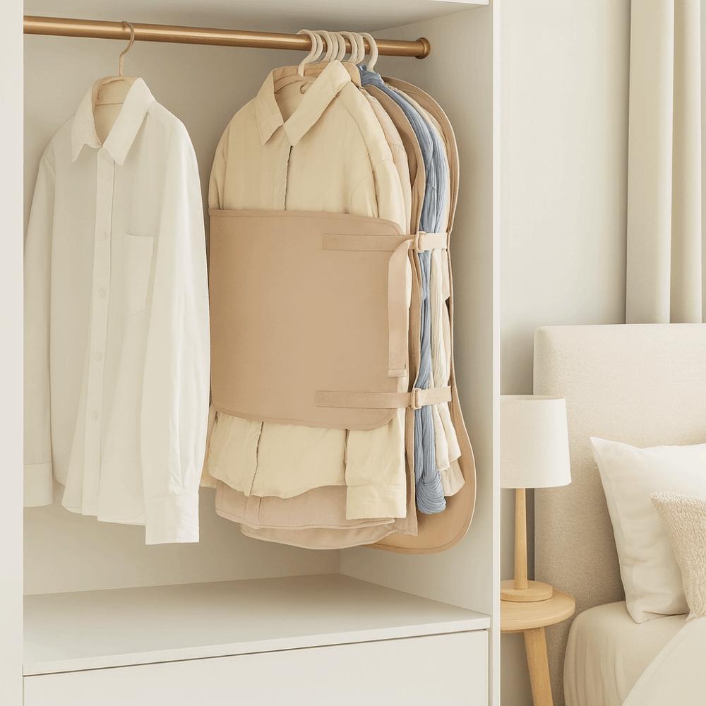 Dustproof Down Jacket Compression Storage Bag Foldable Suit Cover Storage Bag  For Home