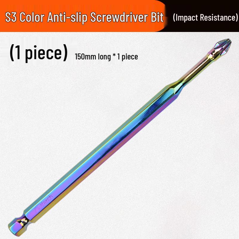 Industrial Grade S3 Non-slip Shockproof Magnetic Phillips Bit Screwdriver for Electric & Air Drills