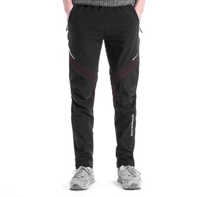 Pantalon de cyclisme long en polaire ROCKBROS, Pantalon de course, Vêtements de sport d'automne/hiver pour hommes et femmes, Coupe-vent et résistant au froid (3XL)
