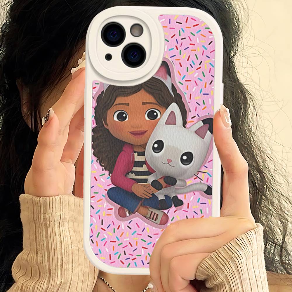 Cute G-Gabbys D-Dollhouse Phone Case For IPhone 16 15 14 11 12 13 Pro Max Plus Back Leather Shell iphone 13pro