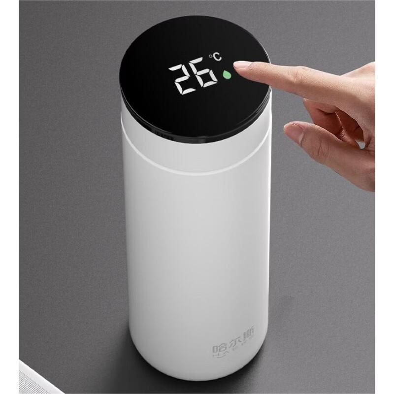 HAERS Men s 450mL Digital Display Stainless Steel Thermos Cup