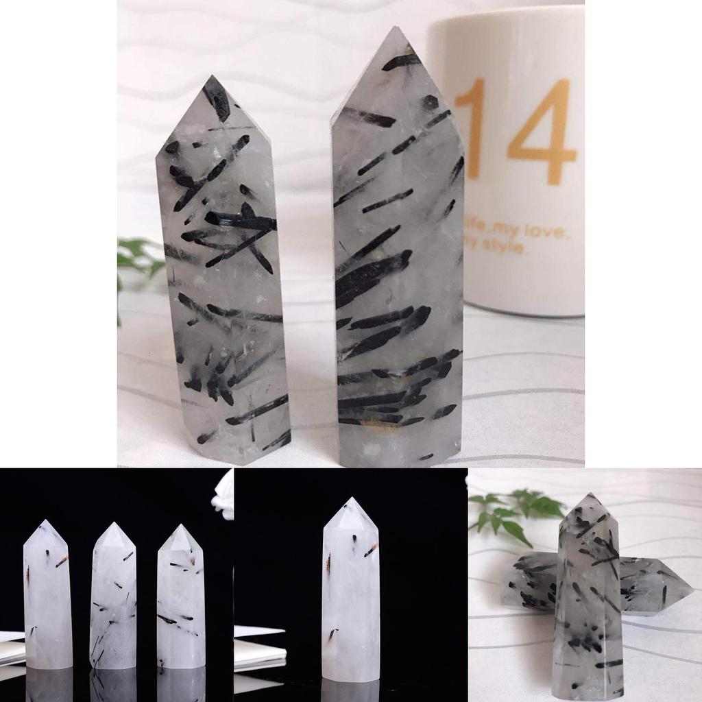 Unique Natural Black Tourmaline Crystal Obelisk Quartz Point Healing Decor Perfect For Spiritual Growth