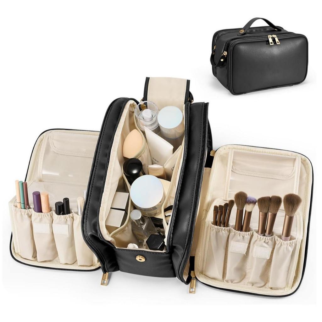 Make Up Bags for Women Traveling Makeup Case Cosmetic Organizer Waterproof Makeup Organizer Bag with Handle Travel Cosmetic Bag