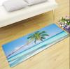 Sommerlich Frischer Strandteppich Heimdeko, Rutschfest und Fleckenbeständig, Wasserabsorbierende Badezimmer-Rutschmatte, Bettvorleger