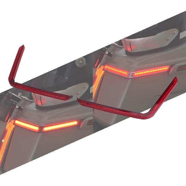 

LED Saddlebag Tail Light Running Brake Turn Signal Lamp Fits For 2023 CVO & 2024–2025 Harley Touring models with new OEM saddlebags Red Lens Red Lens
