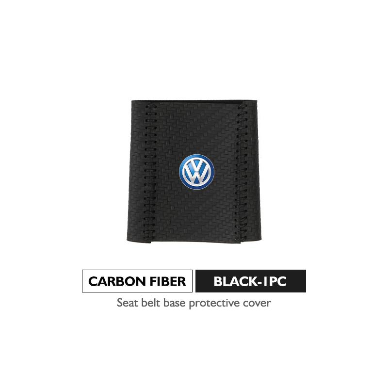 Leather Car Seat Belt Buckle Cover Protective Anti-Scratch Clip For Volkswagen VW Passat Golf 4 5 6 Tiguan Polo Scirocco Jetta zh9