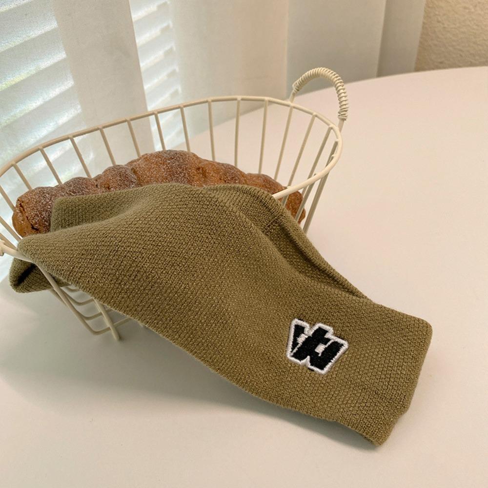 Cloth Elastic Sport Headband Letter Printed Sweat-Absorbent Headscarf Student