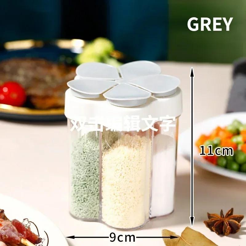 1 Pcs Seasoning Jar Plastic ContainerSeasoning Bottle Spice Organizer Outdoor Camping Seasonins Containers Kitchen Gadget Sets