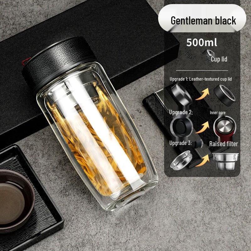 Changqi Double-Layer Goose Egg Glass Tea Cup