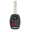 3‑Button Car Key Fob with Chip MLBHLIK‑1T 313.8Mhz Plastic Black High Sensitivity Replacement For Fit 2007‑2013