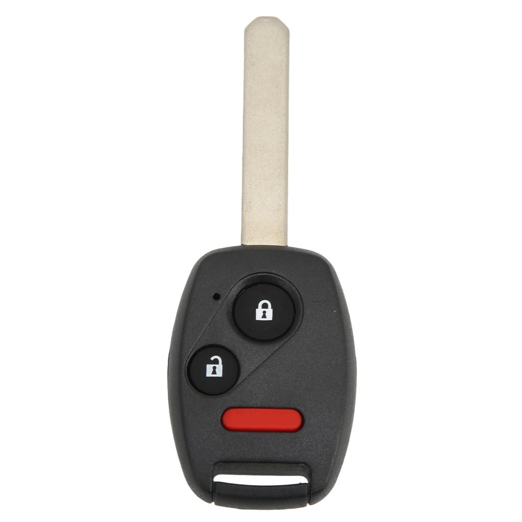 3‑Button Car Key Fob with Chip MLBHLIK‑1T 313.8Mhz Plastic Black High Sensitivity Replacement For Fit 2007‑2013