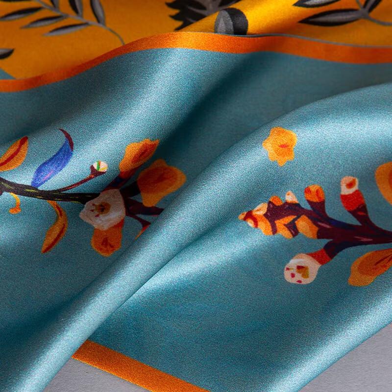 Hengyuanxiang HYXSJ1008 100% Silk Double-Layer Scarf