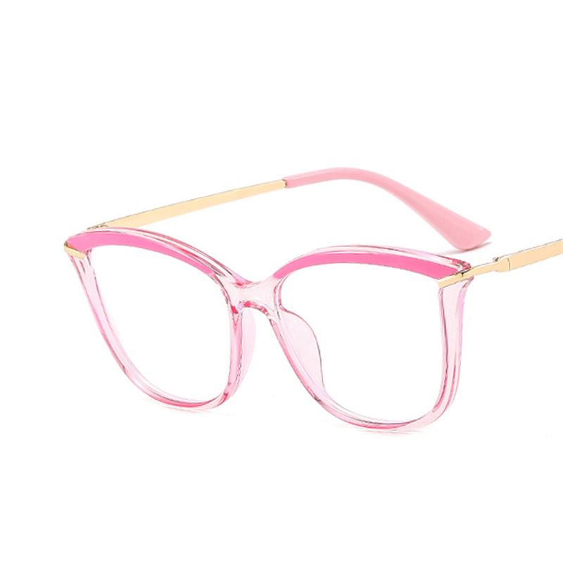 Fashion Myopia Glasses Frame Retro Brand Designer Cat Eye Optical Prescription Eyeglasses Women Computer Eyeglasses Girls