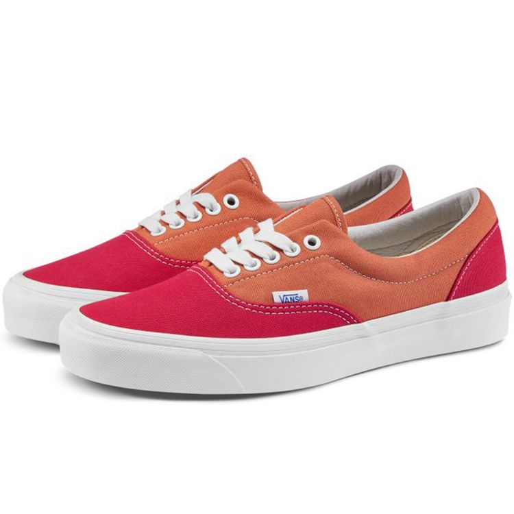 Vans Og Lx Fashion Lightweight Low-Top Skate Shoes Unisex Sneakers Orange Red VN0A4BVAVYV