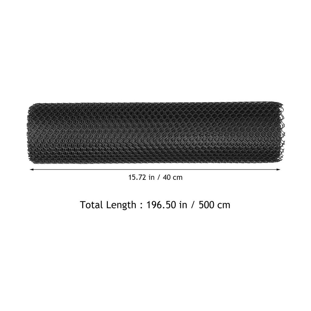 15.7 Inch X 196.5 Inch Black Outdoor Protective Net for Balcony Safety Guard for Pets Dogs Cats Weather Resistant Easy Install