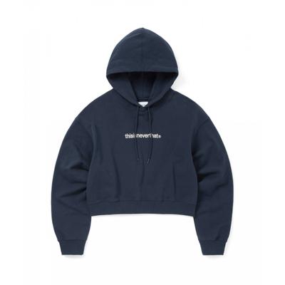 T Logo W Hoodie Navy