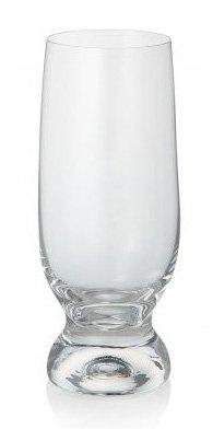 Bohemian Glass Gina Tumblers (Beer Glasses), Set of 6, Dishwasher Safe, Crystallex