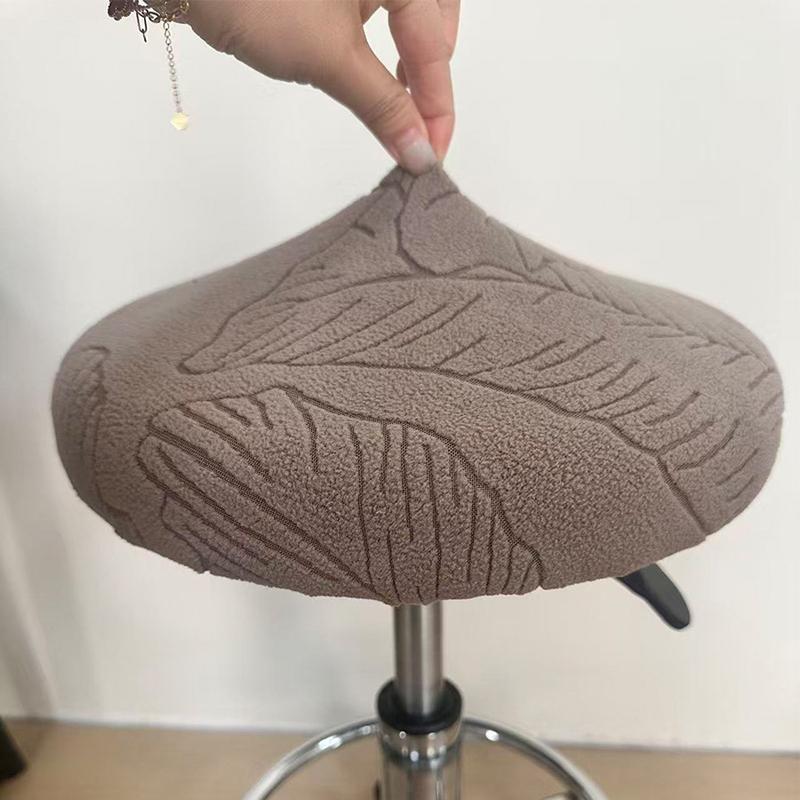 1PC Jacquard Round Stool Cover Bar Stool Cover Home Decoration Soft Dustproof and Wear-resistant Chair Cover