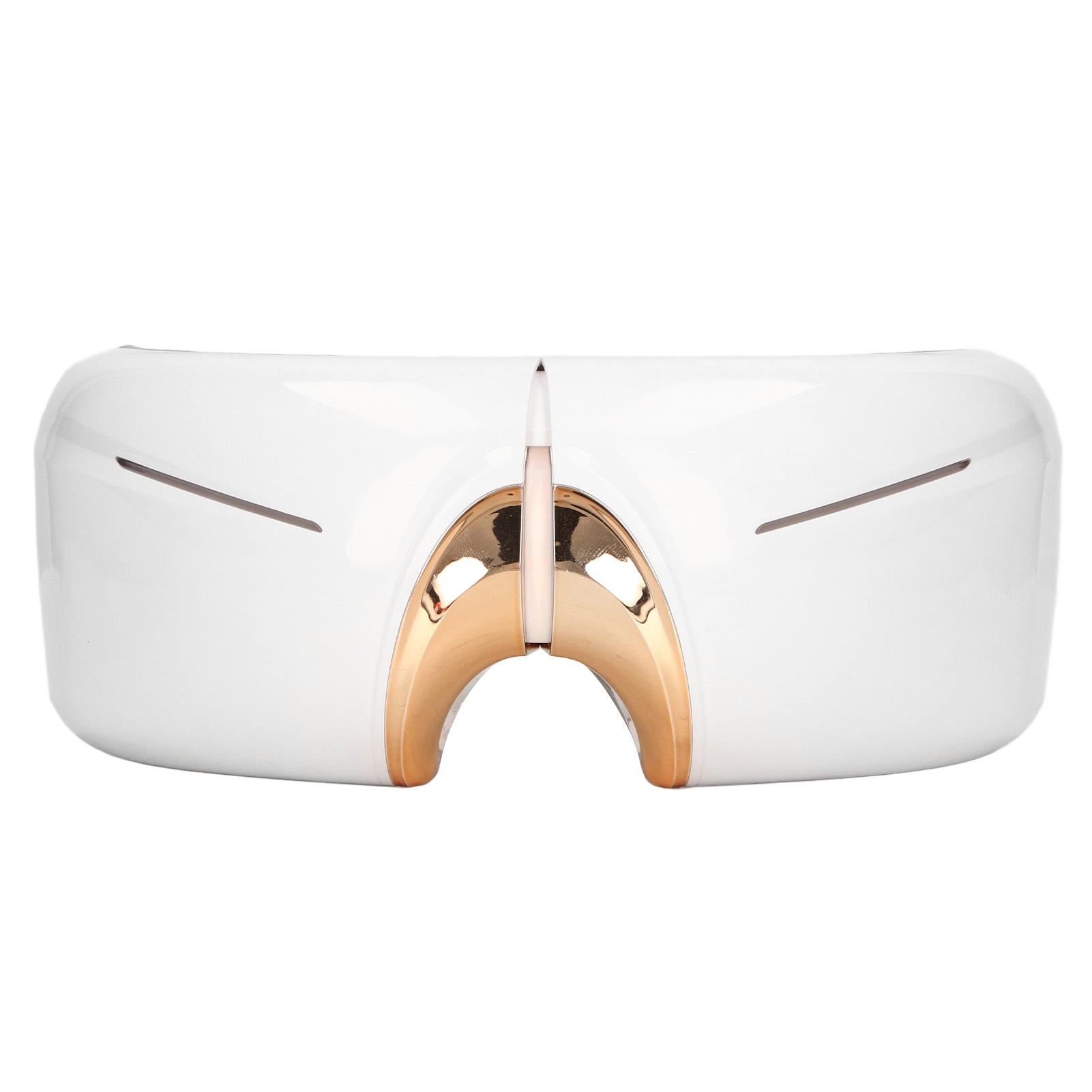 

Массажер для глаз с подогревом и вибрацией, перезаряжаемый через USB, снимает усталость при мигренях, 3 уровня, складной, для глаз