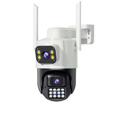 Haoqu 10MP Dual-Lens Outdoor PTZ Wi-Fi Security Camera CN Plug (adapter Included)