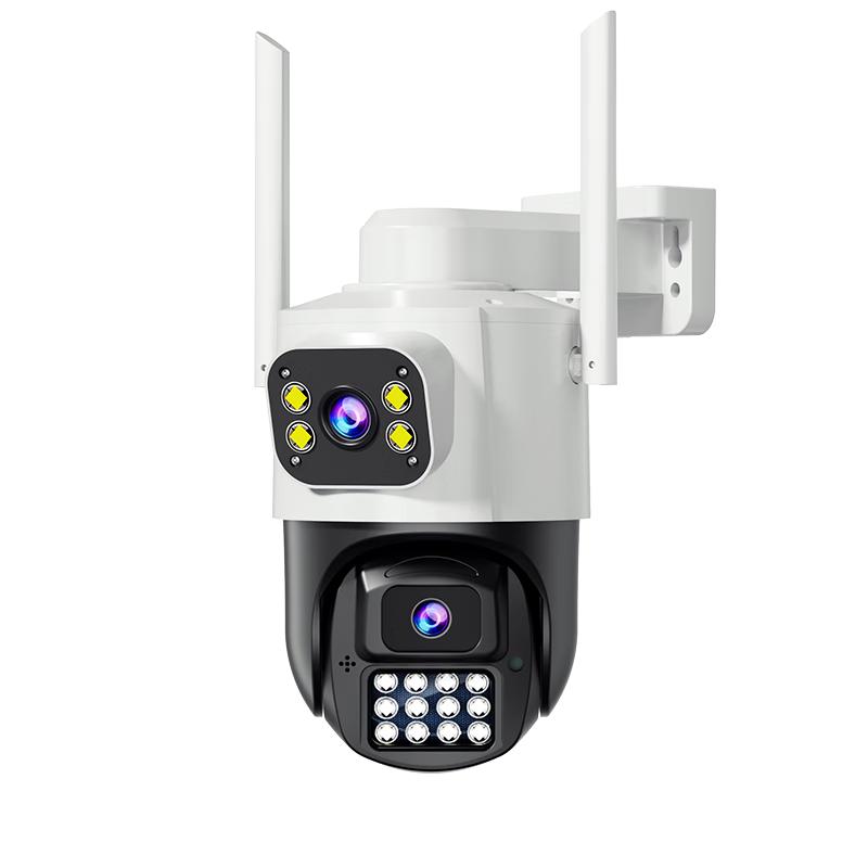 

Haoqu 10MP Dual-Lens Outdoor PTZ Wi-Fi Security Camera CN plug (adapter included) Camera