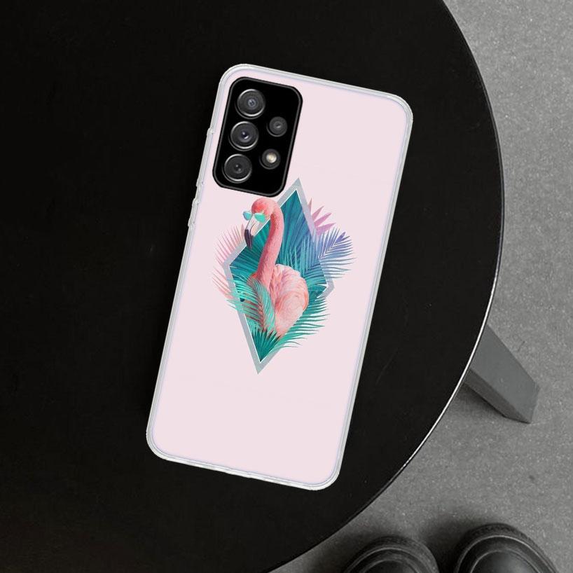 Pink Red Flamingo Bird Phone Case Cover For Samsung Galaxy A17 A16 A26 A36 A56 A57 A37 A15 A25 A35 A55 A14 A24 A34 A54 A13 A23 A