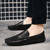 Men's Eco-Friendly Bean Shoes 39-44 Recycled Rubber Sole Handmade Soft Cushion Non-Slip Men Shoes for Business Wedding Occasions
