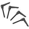 4PCS Metal Machine Knobs Adjustable Fixing Handle M8 Male Thread (80mm)